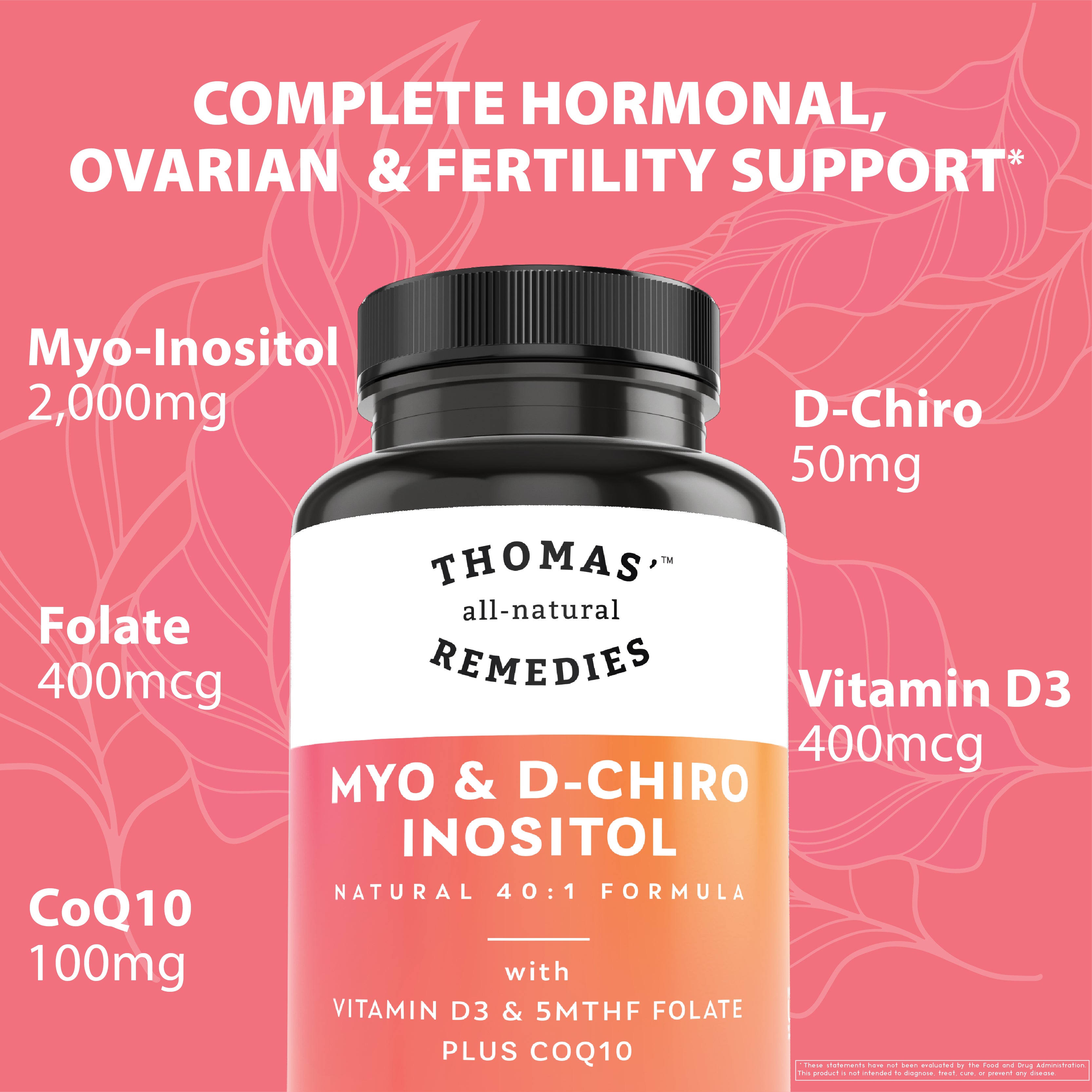 Myo and D-Chiro Inositol (90 Capsules) – Thomas' all-natural Remedies