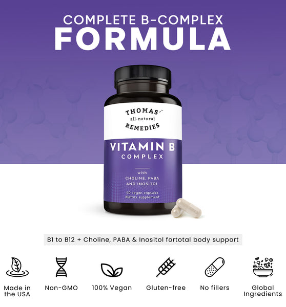 Vitamin B Complex (60 Vegan Capsules)